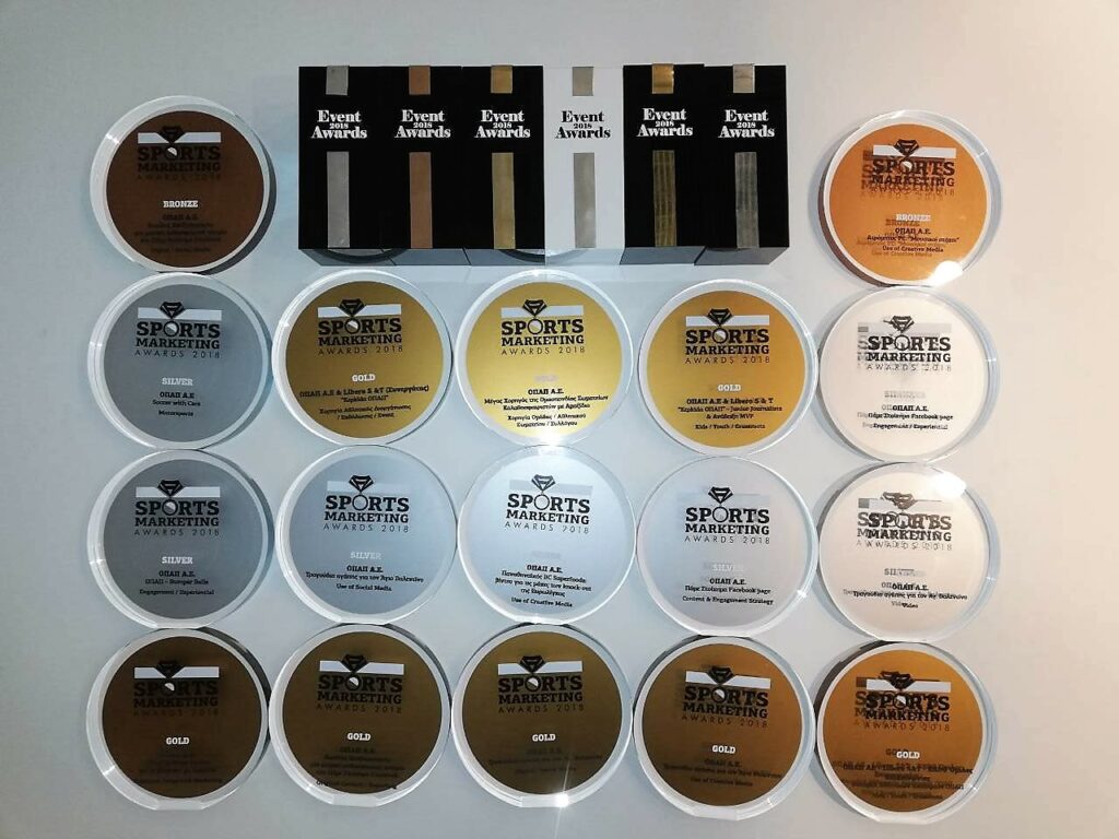 Σημαντικές διακρίσεις για τον ΟΠΑΠ στα Sports Marketing Awards και τα Event Awards 2018 - Media