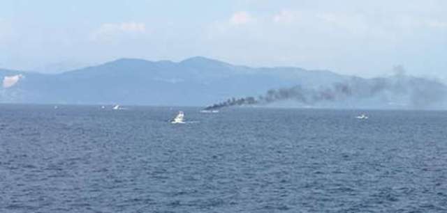 Βούλιαξε σκάφος στους Παξούς έπειτα από πυρκαγιά - Media