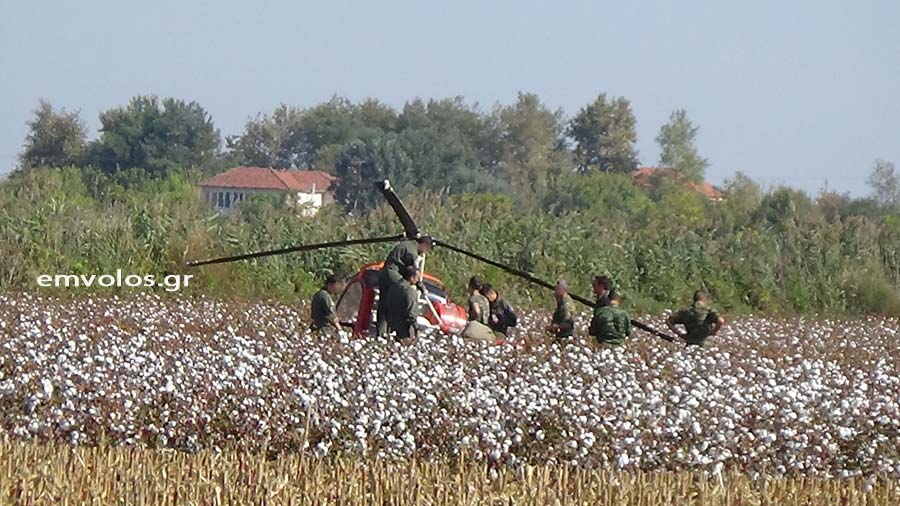 Αναγκαστική προσγείωση ελικοπτέρου του Στρατού Ξηράς - Σώοι οι χειριστές  - Media