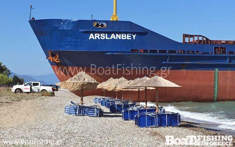 «Καράβια βγήκαν στη στεριά»: Φορτηγό πλοίο προσάραξε σε παραλία στη βόρεια Εύβοια! (Photos) - Media