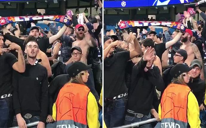 Η Λιόν «τελείωσε» οπαδό της που χαιρέτησε ναζιστικά (video) - Media