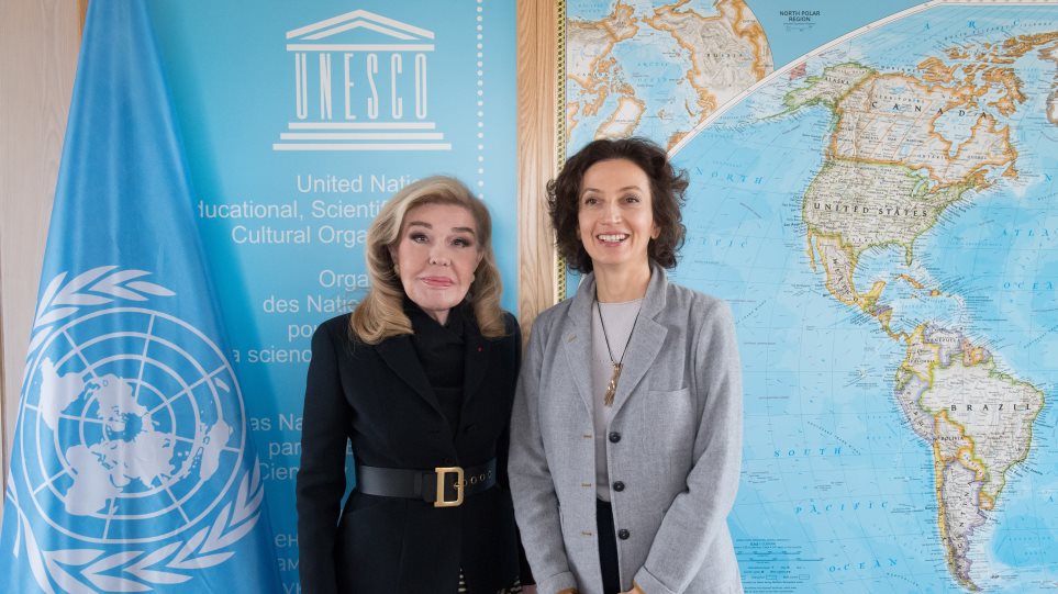 Συνάντηση Μαριάννας Βαρδινογιάννη με τη γενική διευθύντρια της UNESCO, με φόντο το «αύριο» - Media