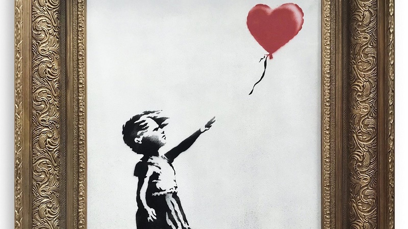 Αυτοκαταστράφηκε έργο του Banksy τη στιγμή που το αγόρασαν για 1 εκατ. λίρες (Photos-Video) - Media