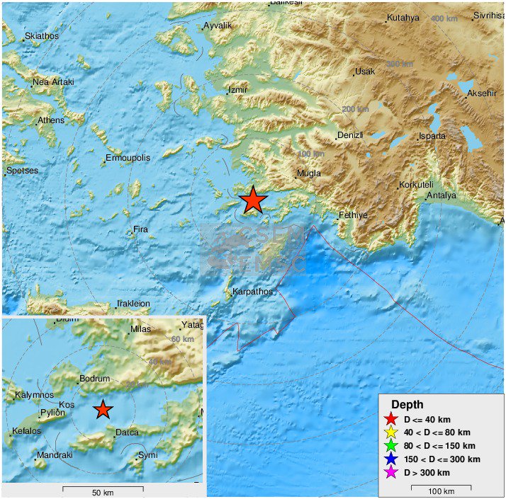 Σεισμός 4 Ρίχτερ κοντά στην Κω - Media