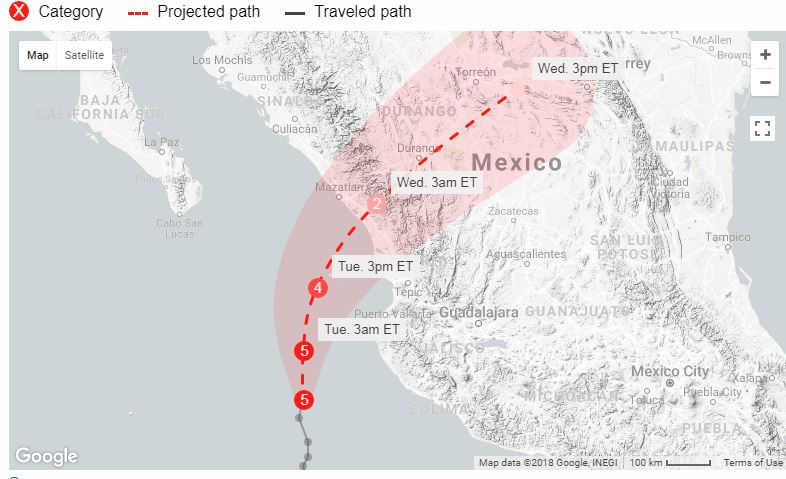 Ποιος Ορέστης; Ο τυφώνας Willa συγκεντρώνει την καταστροφική του δύναμη για να χτυπήσει το Μεξικό - Media