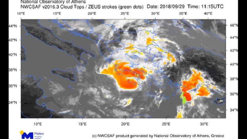 Δείτε τον μεσογειακό κυκλώνα που έπληξε τη χώρα μας, όπως φαινόταν από το διάστημα (Video)  - Media