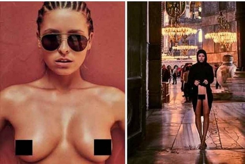 Μοντέλο του playboy φωτογράφισε τα γεννητικά της όργανα μέσα στην Αγία Σοφία (Photos)  - Media