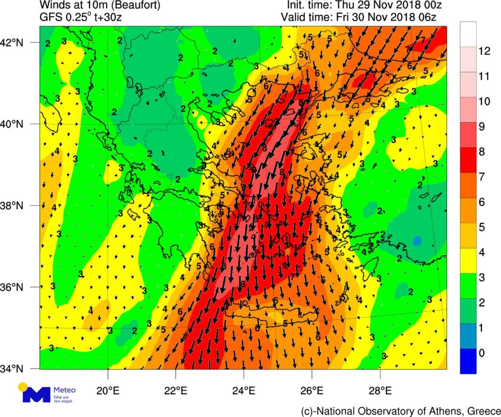 H επέλαση της «Πηνελόπης» - Θυελλώδεις άνεμοι, χιόνια και παγετός (χάρτες) - Media