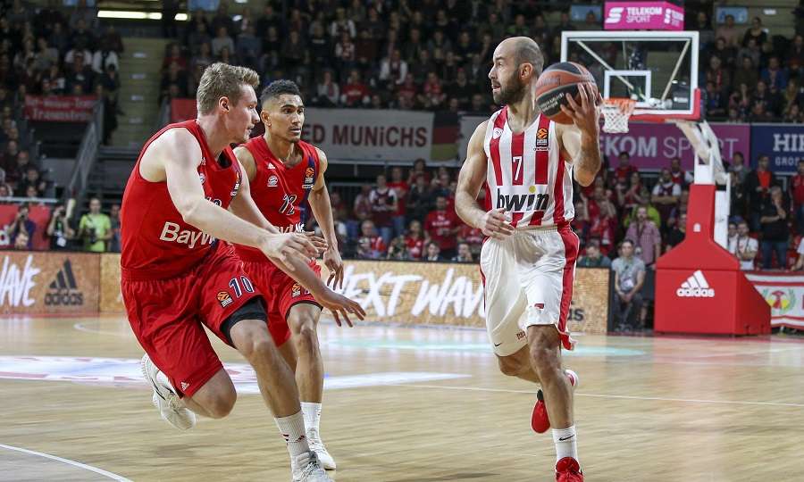 Τέλος στο αρνητικό σερί του Ολυμπιακού, 72-62 την Μπάγερν στο Μόναχο  - Media