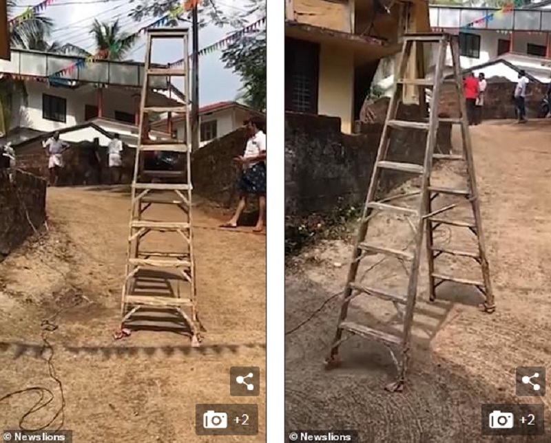 «Καταραμένη σκάλα φάντασμα» που κινείται μόνη της σπέρνει τον τρόμο σε ένα χωριό (Video)   - Media
