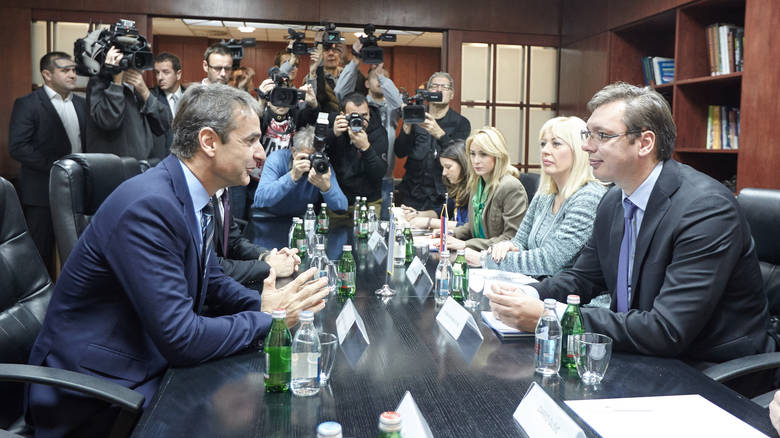 Συνάντηση Βούτσιτς - Μητσοτάκη στο Βελιγράδι (Video) - Media