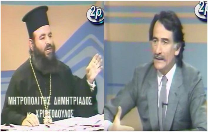 Εκκλησιαστική περιουσία: Η «επική» τηλεοπτική μάχη Τρίτση με Χριστόδουλο-Ανθιμο το 1987 (Video)  - Media