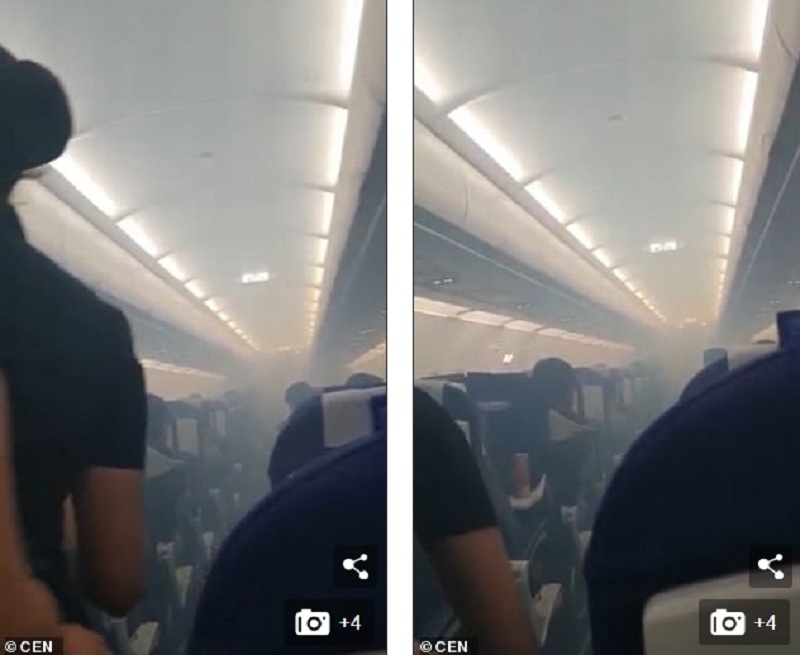 Οι τραγικές στιγμές που έζησαν επιβάτες αεροπλάνου όταν εκείνο γέμισε καπνούς στην καμπίνα (Video)  - Media
