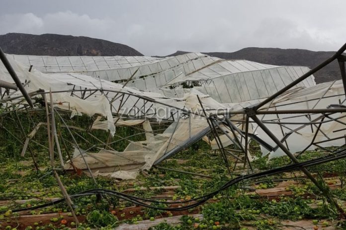 «Τους πήρε και τους σήκωσε» στην Κρήτη: Ρήμαξε τα πάντα ανεμοστρόβιλος (Photos) - Media