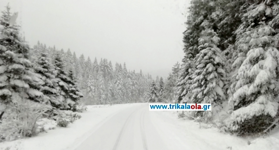 Τρίκαλα: Έως και 80 πόντους το χιόνι (video/photos) - Media