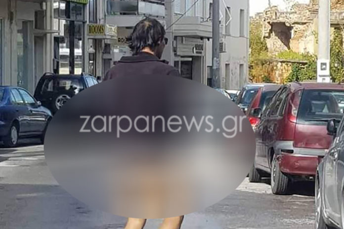 Χανιά: Επανεμφάνιση του γυμνού άνδρα που αναστατώνει την πόλη και ξεφεύγει από τους αστυνομικούς (Photo) - Media