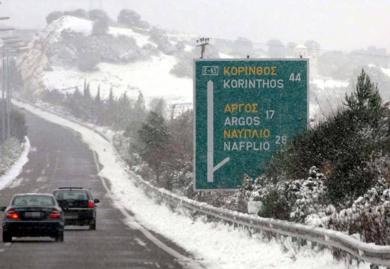Οδηγοί προσοχή: Σοβαρά προβλήματα από τον χιονιά στην Ε.Ο. Κορίνθου-Τρίπολης- Καλαμάτας - Media