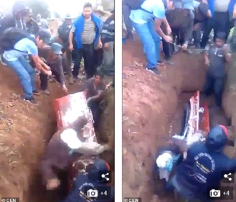 Έκανε την κηδεία μπάχαλο – Παραπάτησε έπεσε στον τάφο άνοιξε την κάσα και εκτοξεύτηκε νεκρή (Video)  - Media