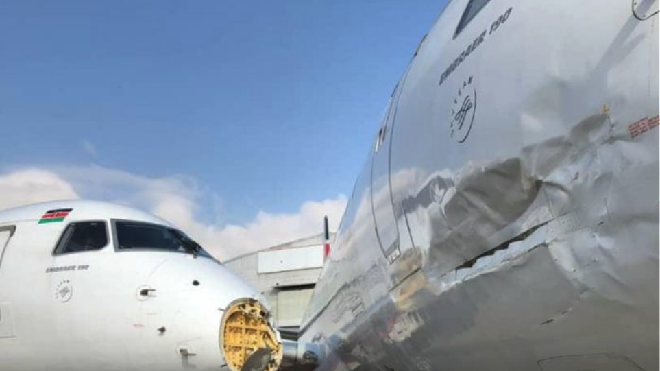 «Σμπαράλια» δύο αεροπλάνα από σύγκρουση στο αεροδρόμιο του Ναϊρόμπι (Photo) - Media