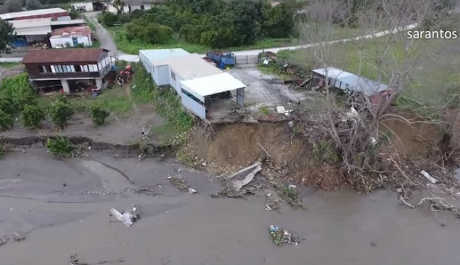 Εικόνες από drone της καταστροφής στην Κρήτη μετά τη θεομηνία  - Media