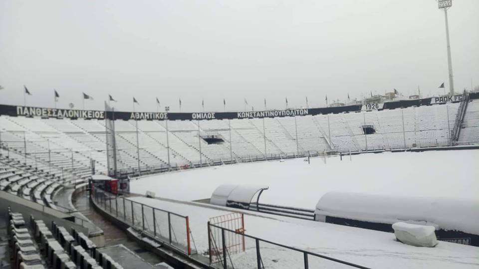 Στα λευκά η Τούμπα πριν από το ντέρμπι (Photo) - Media