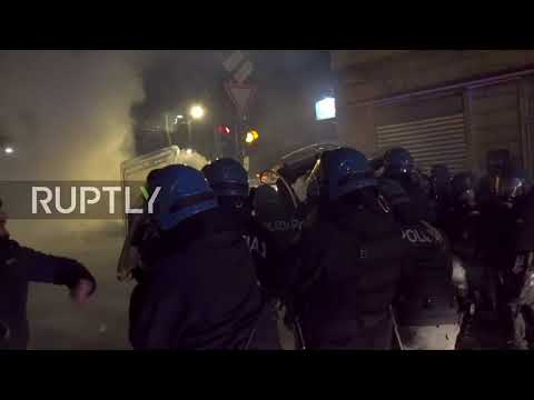 Τορίνο: Συγκρούσεις αστυνομίας - αναρχικών μετά την εκκένωση κατάληψης (Video) - Media