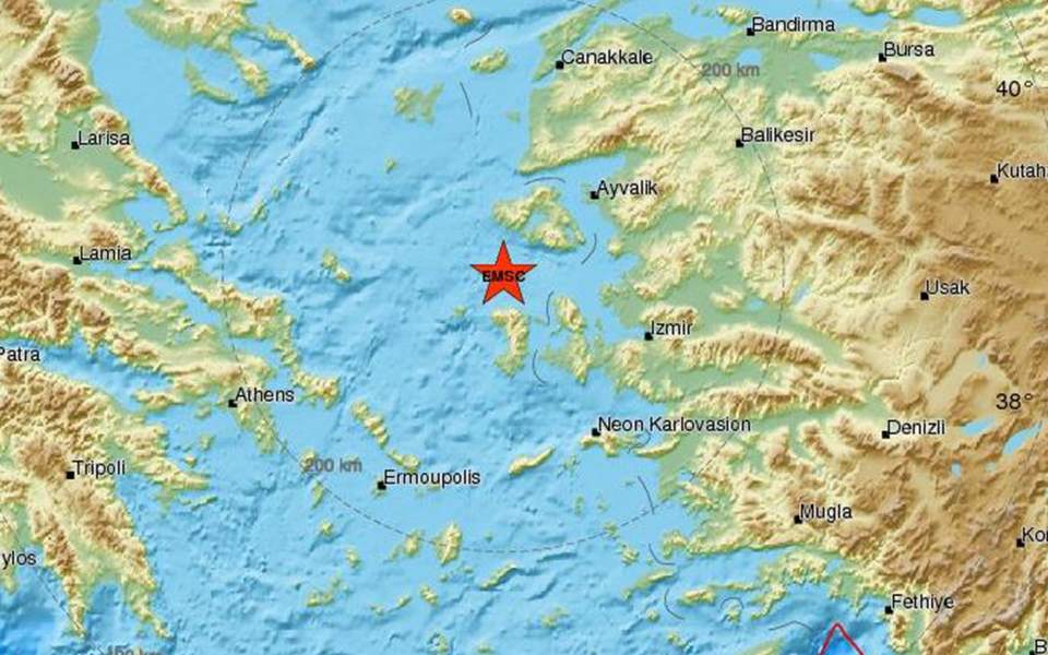 Σεισμός 4,3 Ρίχτερ νοτιοδυτικά της Μυτιλήνης - Media