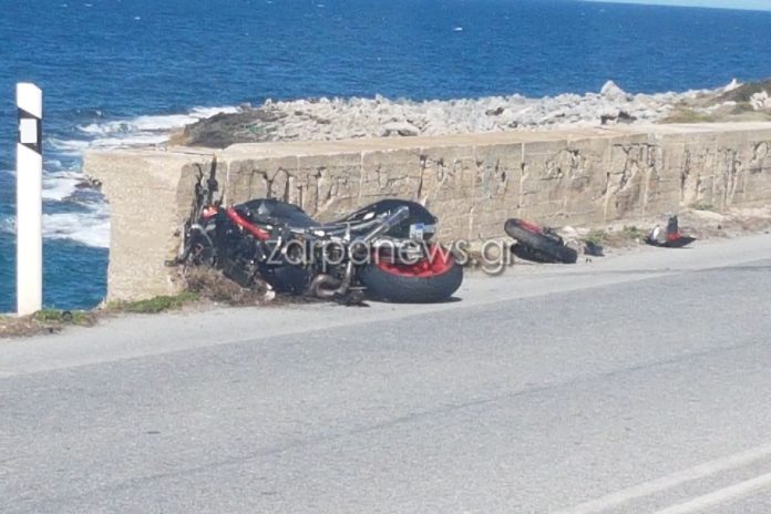 Σοβαρό τροχαίο στην Εθνική Οδό Χανίων-Ρεθύμνου με σύγκρουση μηχανών  - Media