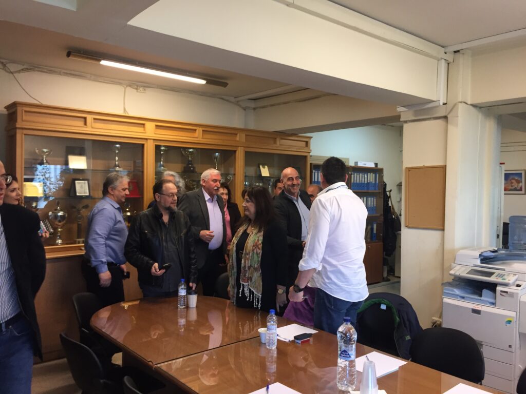 Συνάντηση Βουλγαράκη με το ΔΣ του Συλλόγου Εργαζομένων Δήμου Αθηναίων - Media