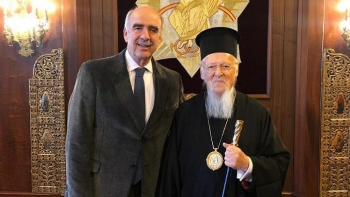 Συνάντηση Βαγγέλη Μεϊμαράκη με τον Οικουμενικό Πατριάρχη Βαρθολομαίο	 - Media