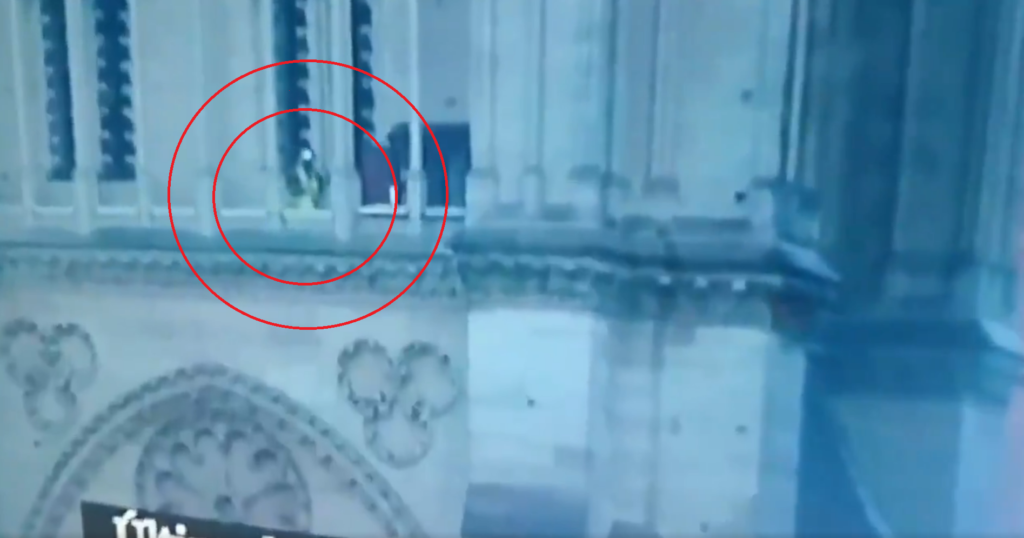 Notre Dame: Το βίντεο που κάνει τον γύρο των ΜΜΕ - Άγνωστος βρίσκεται μέσα την ώρα της φωτιάς - Media