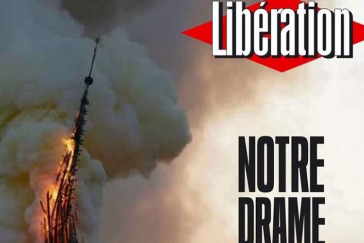 Το συγκλονιστικό πρωτοσέλιδο της Liberation – «Νotre Drame, Tο δράμα μας» (Photo) - Media
