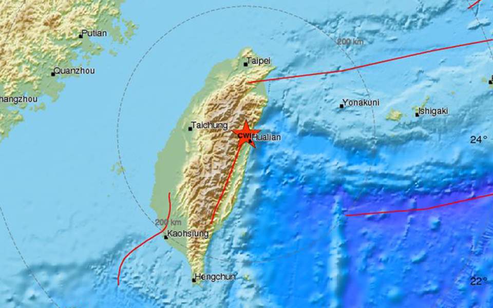 Σεισμός 6,1 Ρίχτερ έπληξε την Ταϊβάν - Media