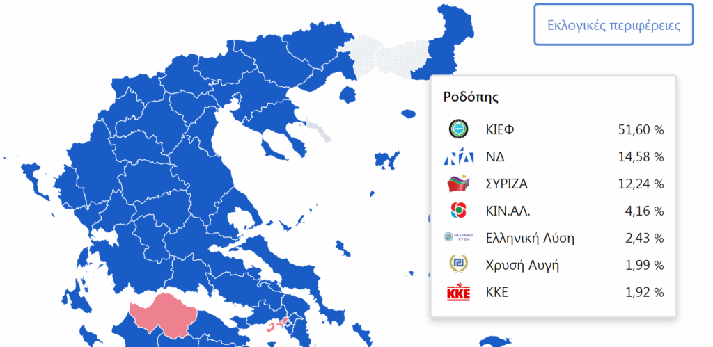 «Σαρώνει» το μειονοτικό κόμμα στην Ροδόπη - Ξεπερνά το 50% - Media