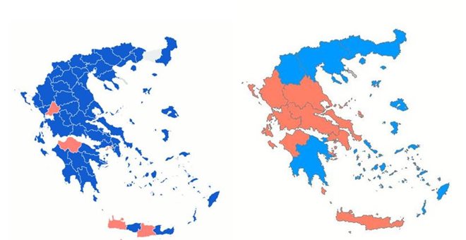 Πώς άλλαξε ο χάρτης των ευρωεκλογών από το 2014 στο 2019 - Media