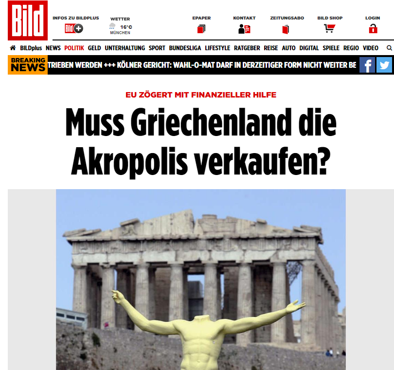 Γερμανοί κατά... Γερμανών για την Ελλάδα: Η γερμανική ραδιοφωνία «καρφώνει» την Bild - Media