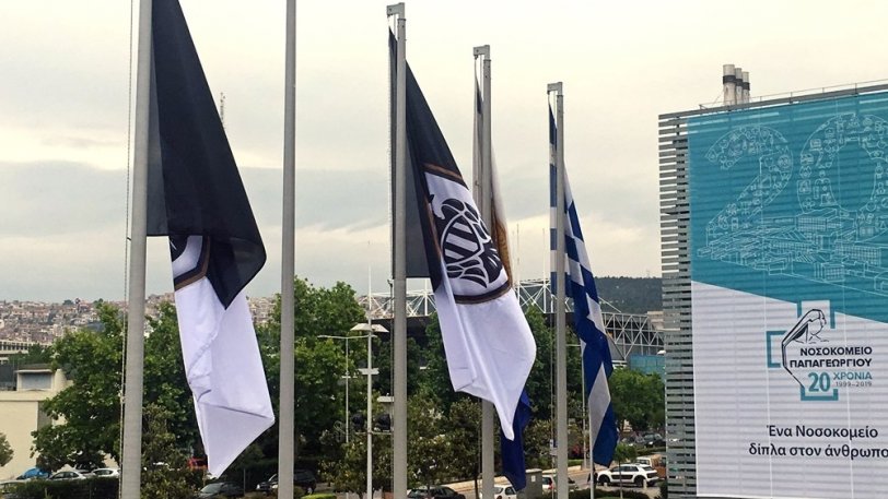 Άγνωστοι «κατέβασαν» τις σημαίες του ΠΑΟΚ από το Δημαρχείο Θεσσαλονίκης! (Photo) - Media