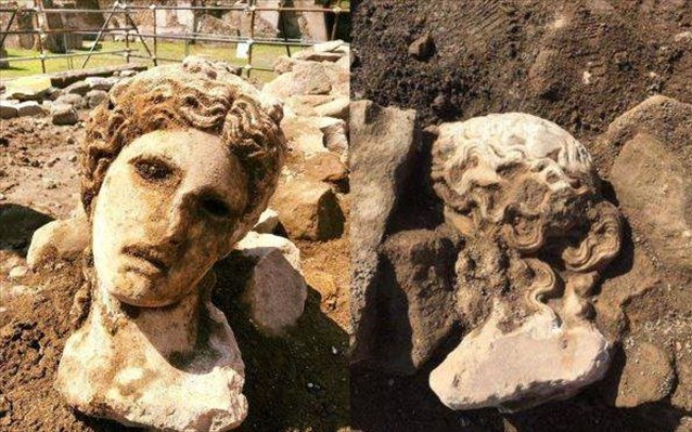 Ρώμη: Στο φως μαρμάρινη κεφαλή του θεού Διόνυσου, ηλικίας 2.000 ετών (Photos) - Media