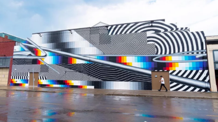 Μια φουτουριστική τοιχογραφία στη Νέα Υόρκη - Media