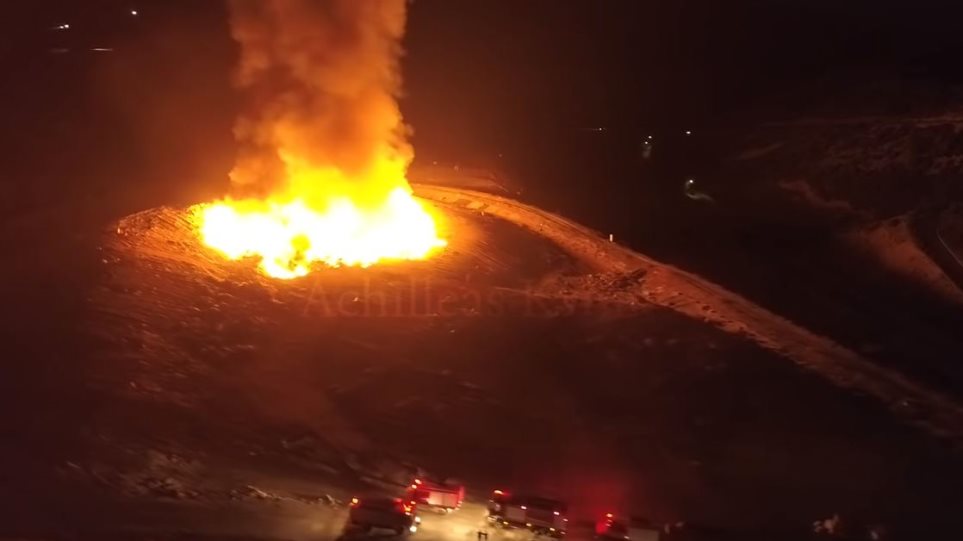 Ηράκλειο: Στις φλόγες ο ΧΥΤΑ των Πέρα Γαληνών – Ολονύχτια μάχη των πυροσβεστών (video) - Media
