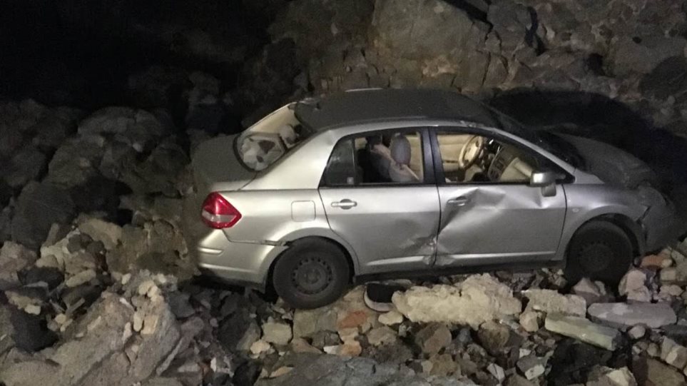 Ηράκλειο: Αυτοκίνητο έπεσε στα βράχια στη Νέα Αλικαρνασσό  - Media
