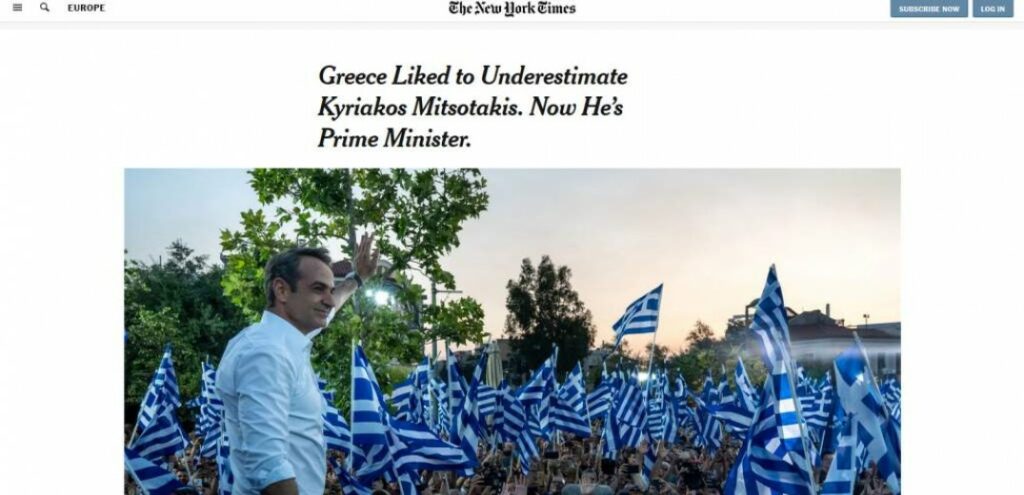 New York Times: Η Ελλάδα αρεσκόταν να υποτιμά τον Κυριάκο Μητσοτάκη. Τώρα είναι πρωθυπουργός - Media