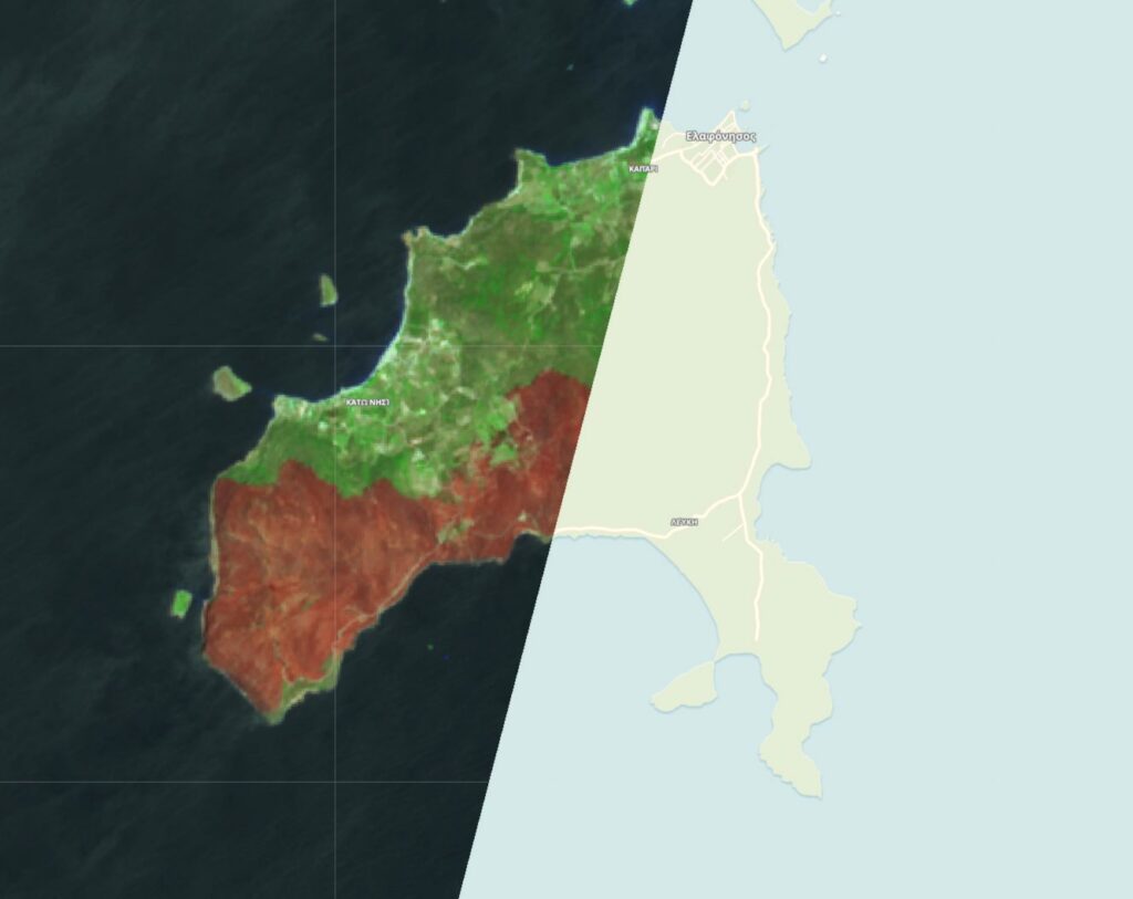 Δορυφόρος αποκαλύπτει την έκταση της καταστροφής στην Ελαφόνησο - «Μεγαλύτερη από ό,τι είχε υπολογιστεί» - Media