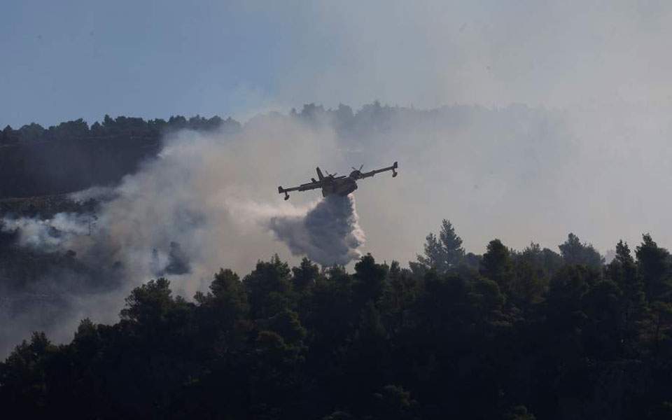 Εύβοια: Aναζωπύρωση στο χωριό Μακρυμάλλη - Media