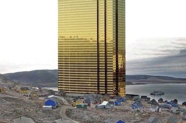 Ο Τραμπ αναρτά φωτομοντάζ με ουρανοξύστη στους πάγους της Γροιλανδίας και υπόσχεται να μην κάνει κάτι τέτοιο - Media