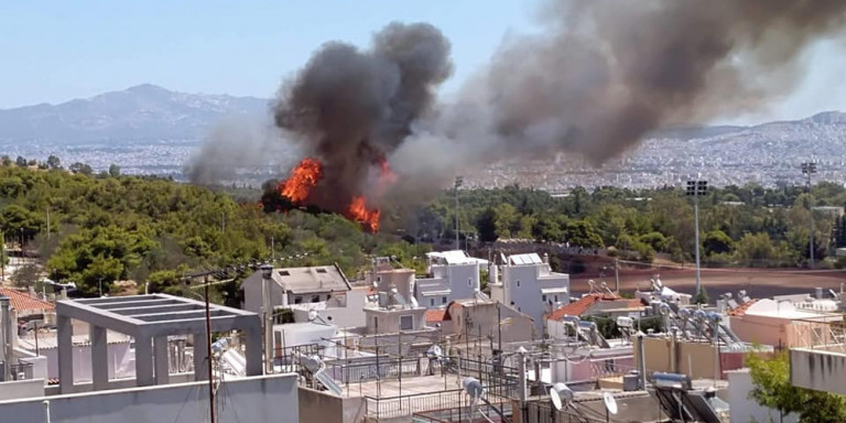 Σε ύφεση η φωτιά στο Χαϊδάρι (Video/Photo) - Media