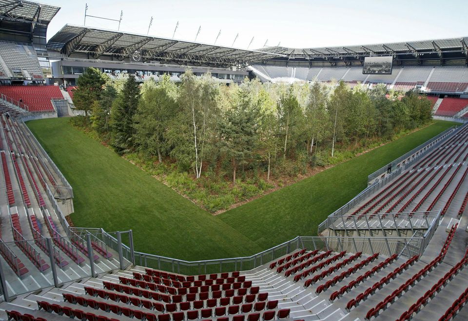Ένα δάσος μεγαλώνει μέσα σε γήπεδο ποδοσφαίρου στην Αυστρία (Photos+Video) - Media