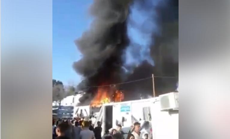 Μόρια: Πανικός από πυρκαγιά στον καταυλισμό προσφύγων (Video) - Media