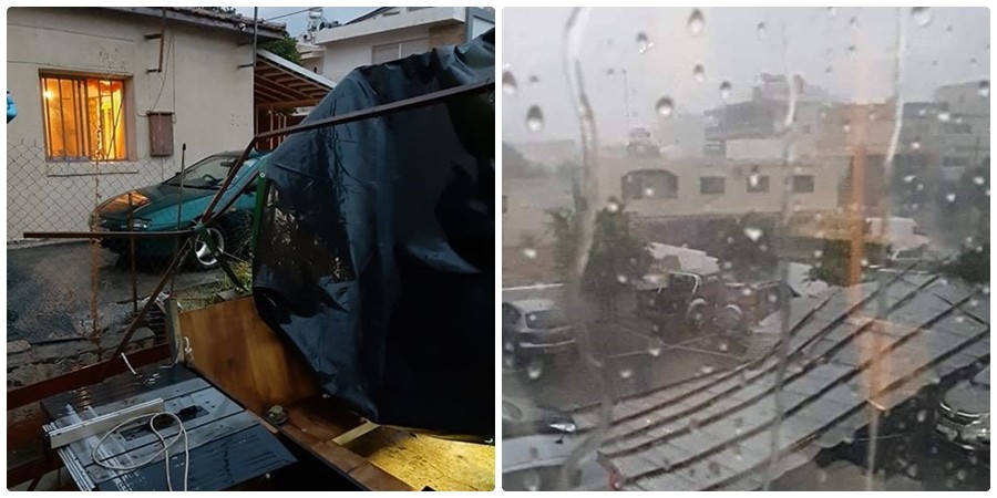 Εικόνες καταστροφής στην Κύπρο: Οι άνεμοι λύγισαν μεταλλικές κατασκευές (Photos) - Media