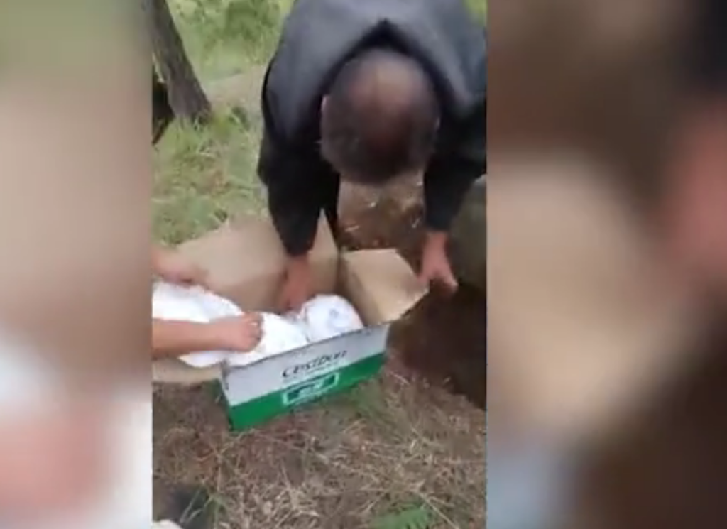 Έθαψαν βρέφος ζωντανό σε χαρτόκουτα - Το ξέθαψαν έκπληκτοι περαστικοί (Video) - Media